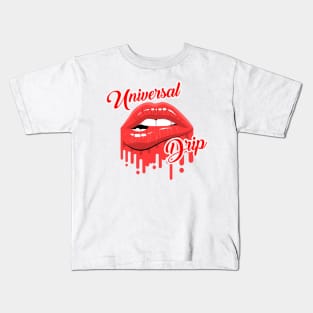 Universal Drip Red Lips Kids T-Shirt